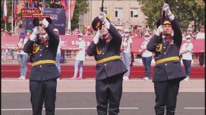 Выступление сотрудников УИС Кузбасса с карабинами