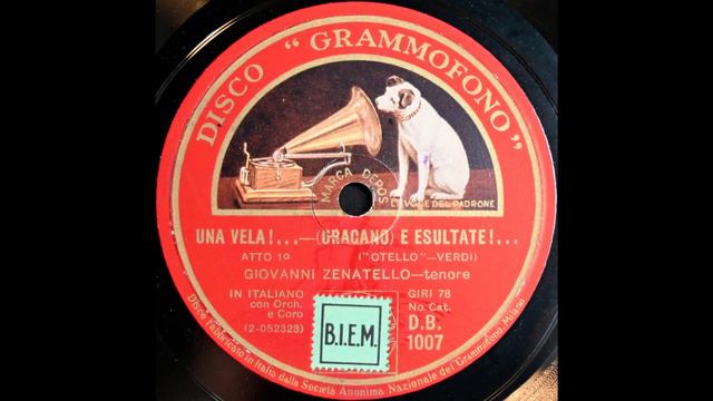 Una vela! . . . Esultate (Giovanni Zenatello)