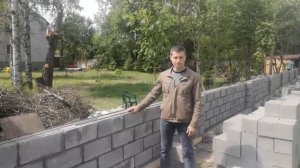 Обзор забора из Пескоцементных блоков (Шлакоблоков)