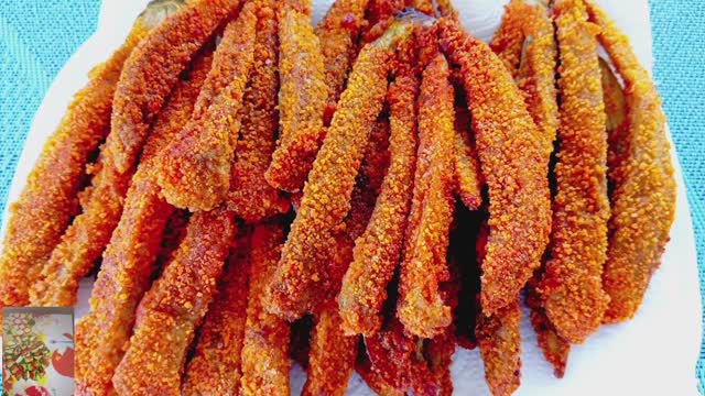 Хрустящие жареные баклажаны 🍆🍆 в панировке / Метелочки из баклажанов 🍆.