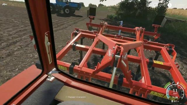 #1Первая работа ч1 Начинаем все с нуля с русской техникой Карта Осина Farming Simulator 19 смотреть онлайн