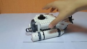 Исследовательская субмарина Лего самоделка