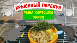 КРЫСИНЫЙ ПЕРЕКУС | РЫБА КАРТОШКА УКРОП