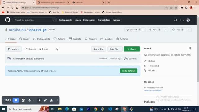 How to use Github from Windows Git | Git and GitHub Tutorial
