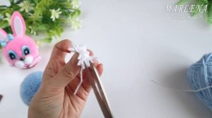 ?? КРОЛИК/ЗАЙЧИК из ниток БЕЗ ВЯЗАНИЯ. Поделки к Пасхе? Pom Pom Bunny/Rabbit
