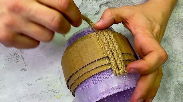 ИДЕИ ИЗ ДЖУТА?КРАСИВОЕ КАШПО ИЗ ДЖУТА СВОИМИ РУКАМИ?DIY Creative ideas?jute ideas