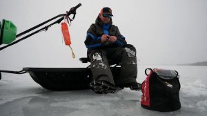 Snowdog Rigged and Some White Perch Ice Fishing