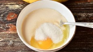 Банановые оладьи на ряженке