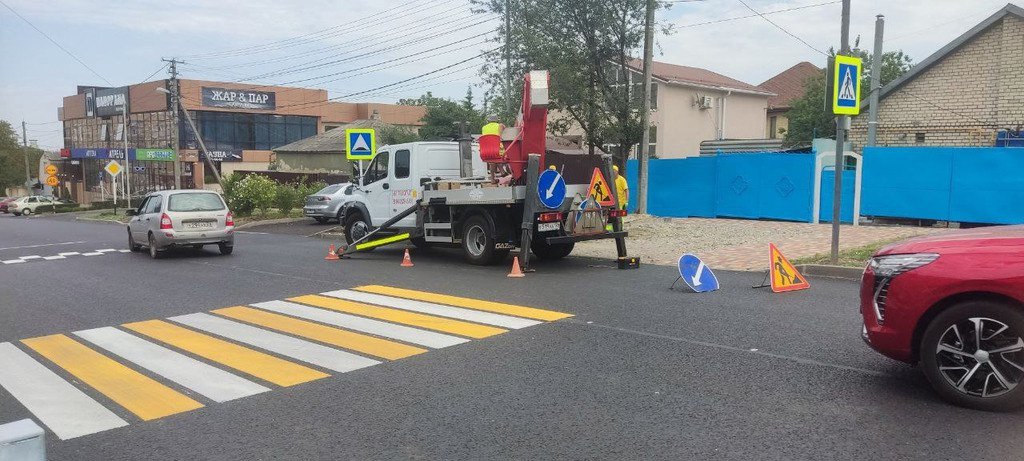 В Ставрополе появится еще шесть проекционных пешеходных переходов