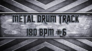 Heavy/Thrash/Power Metal Drum Track 180 BPM (HQ,HD)