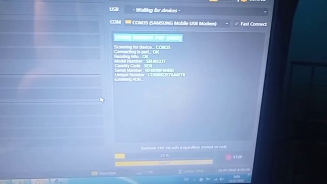 Сброс Google аккунта Samsung m12 с помощью UnlockTool смотреть онлайн