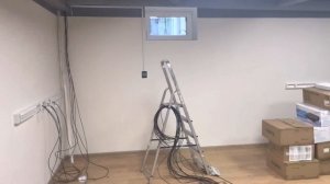 Монтаж приточной -вытяжной вентиляции и кассетного кондиционера в Банке