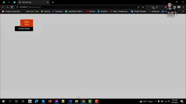 HTML and CSS Tooltip Using. How To make CSS Tooltip@freelancerasadm#HTML#CSS