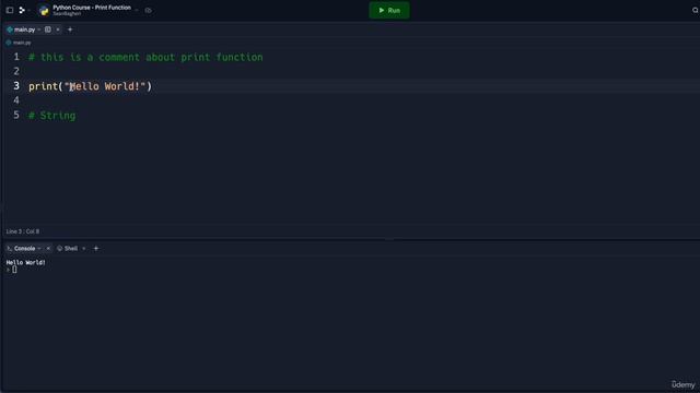 4. Print Function || 2. Beginner Printing Text in Python || Python Professional Course