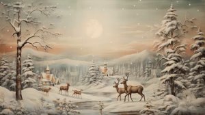Vintage Christmas TV Art Screensaver | 4K Holiday Television Paintings