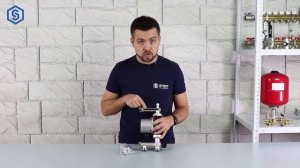 Мини обзор  Насосно смесительный узел с жидкокристаллическим термометром STOUT