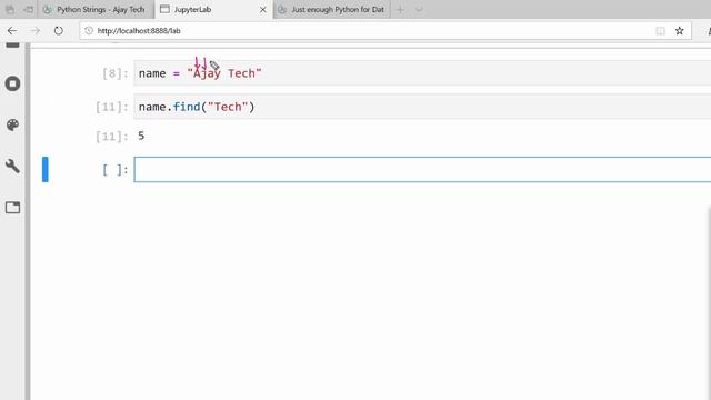 Python Strings - substring | Just enough python