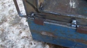 мощная печь с водяным контуром на отрабоике