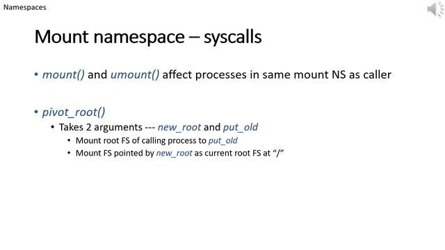 Lecture 22 - Containers namespaces and cgroups смотреть онлайн