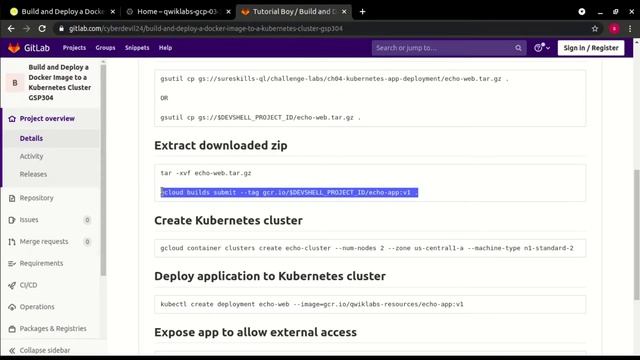 Build and Deploy a Docker Image to a Kubernetes Cluster | Cloud Architecture | GSP304