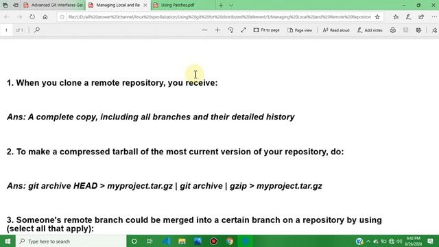 Using git for distributed elements week 3 all quiz answer || How install git quiz answer in advanc смотреть онлайн