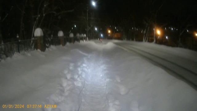 Видео за 01.01.2024 года Вид передней камеры