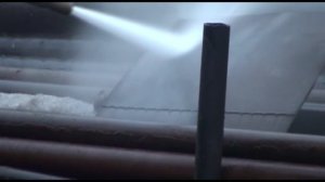 Очистка поверхности гидропескоструйным методом с помощью установки «Байкал»