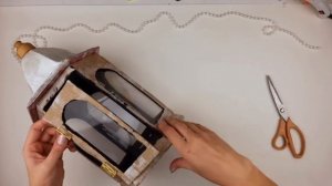 Как сделать ДЕКОРАТИВНЫЙ ФОНАРЬ с витражами своими руками из картона DIY