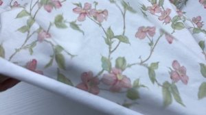 Трикотаж пудрового цвета с принтом коралловые мелкие цветочки  38067