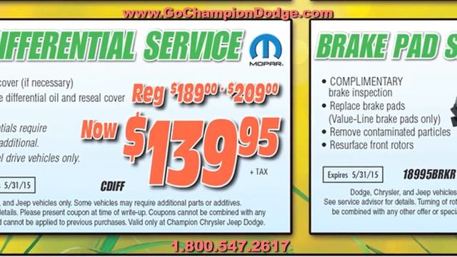 DODGE & JEEP SERVICE - Paramount, Whittier CA - RAM - Parts & Repair Specials - 800.547.2617 смотреть онлайн