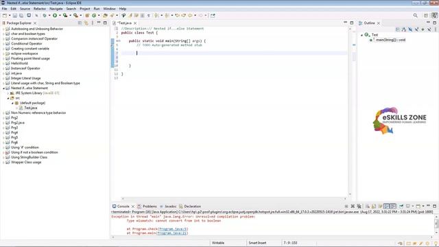 JAVA - Lecture 24 NESTED if   else Statement