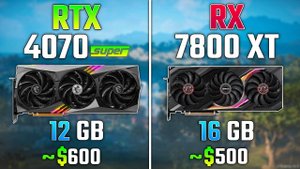 RTX 4070 SUPER - RX 7800 XT | i9 13900k | 7 игр | 2160p (4K)