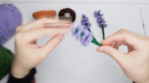 Crochet Lavender Flower Easy Plant Amigurumi in Mini Pot Tutorial