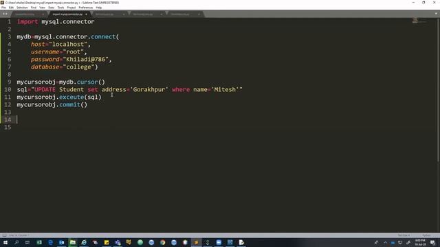 MySQL operations(Update and delete) using Python смотреть онлайн