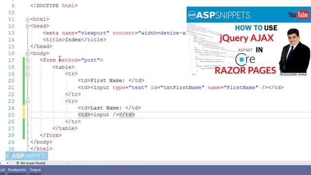 How To Submit (Post) Form In ASP.Net Core Razor Pages