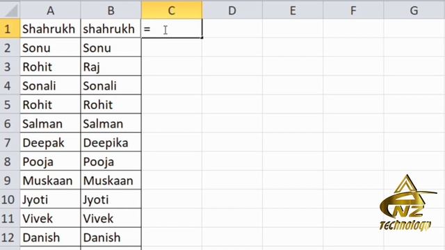 Compare Two Lists in Excel (in Hindi)|| Match 2 Data in Excel || Excel Tutorial