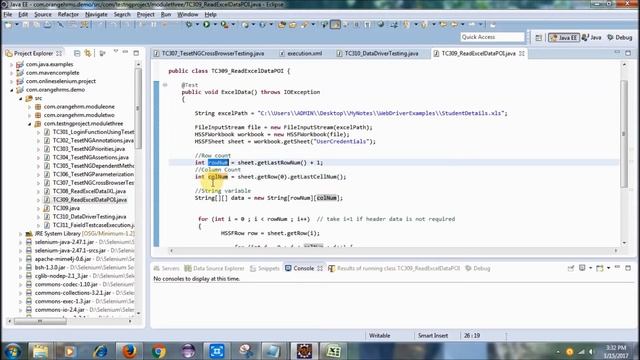 TestNG Framework - Data Driven Testing using Apache POI - Excel