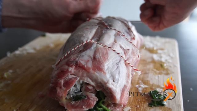 Pork Shoulder Spit Roast - Iberico Cabecero - Smoked on the ProQ excel 20 смотреть онлайн