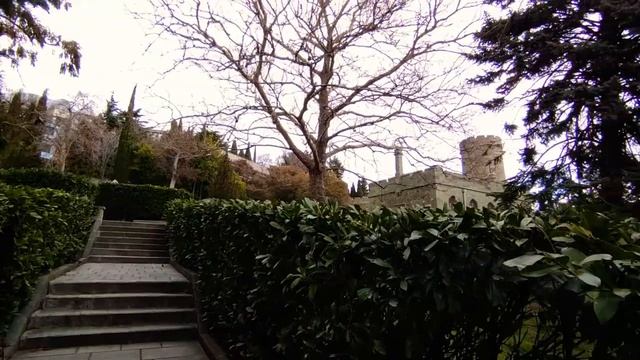 7 марта 2021 Воронцовский Дворец. Видео прогулка по Воронцовскому парку на Южном Берегу Крыма.