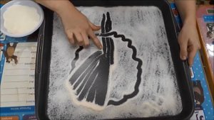 Мастер класс "Яблоня". Рисование песком.