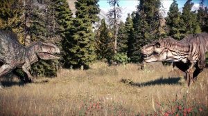 T-REX vs SPINOSAURUS vs GIGANOTOSAURUS in JURASSIC WORLD EVOLUTION 2