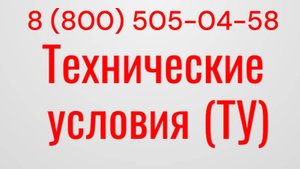 Технические условия (ТУ)