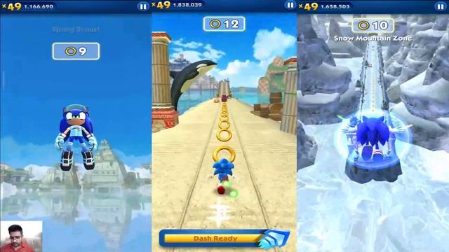 Sonic Dash - Slugger Sonic VS Classic Sonic VS Sonic _ Movie Sonic vs All Bosses Zazz Eggman смотреть онлайн