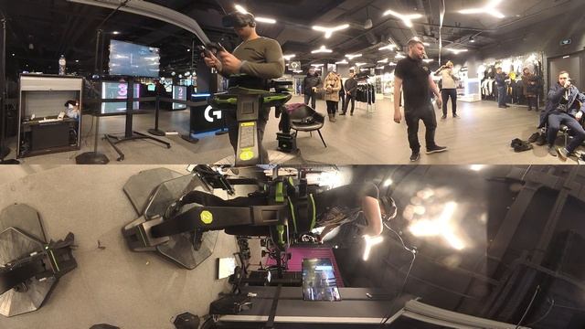 Virtuix omni - PortalVR Москва :)))  пробуем всенаправленную беговую дорожку