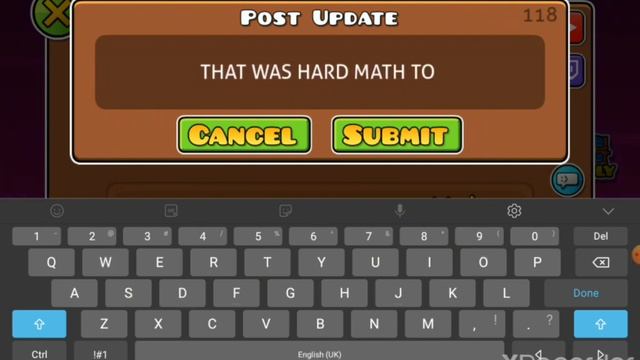 Getting the “Uber Hacker” icon in Geometry Dash (Cod3breaker).