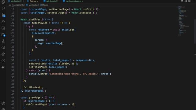 Searching Data From TMDB Database | React App Example | How To Dynamically Search From an API | Pt-