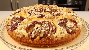 Никто НЕ ДОГАДАЕТСЯ, что Он ПОСТНЫЙ - Вкуснейший Постный Пирог со Сливами и Штрейзелем