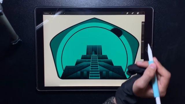 ziggurat of ur in procreate with ipa pri #procreate #ipad_pro смотреть онлайн