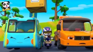 Tow Truck VS Crane Truck, Who Is Stronger? | Cars for kids | BabyBus Nursery Rhymes & Kids Songs