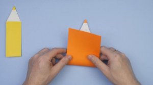 Закладка в виде КАРАНДАША из бумаги | Origami BOOKMARK PENCIL | DIY bookmark